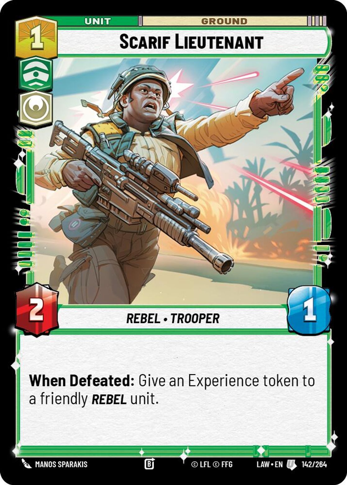 Scarif Lieutenant #142/264 from A Lawless Time