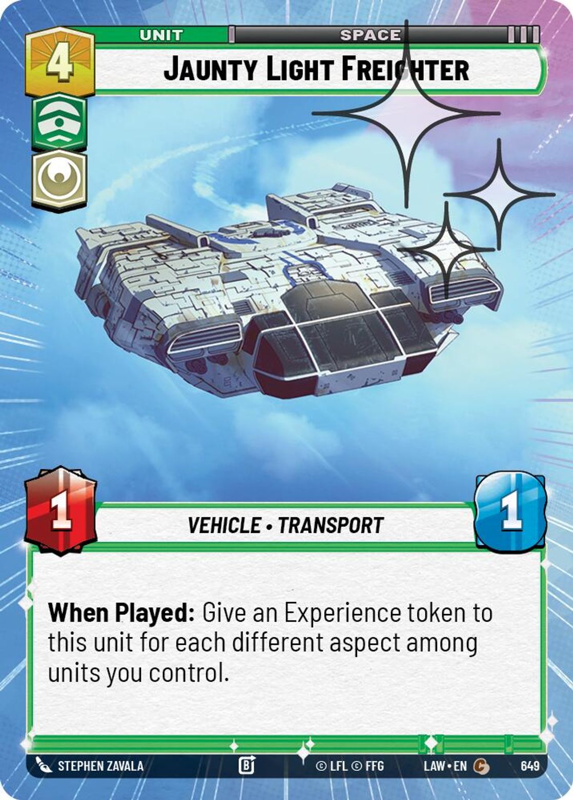 Jaunty Light Freighter #649/264 from A Lawless Time
