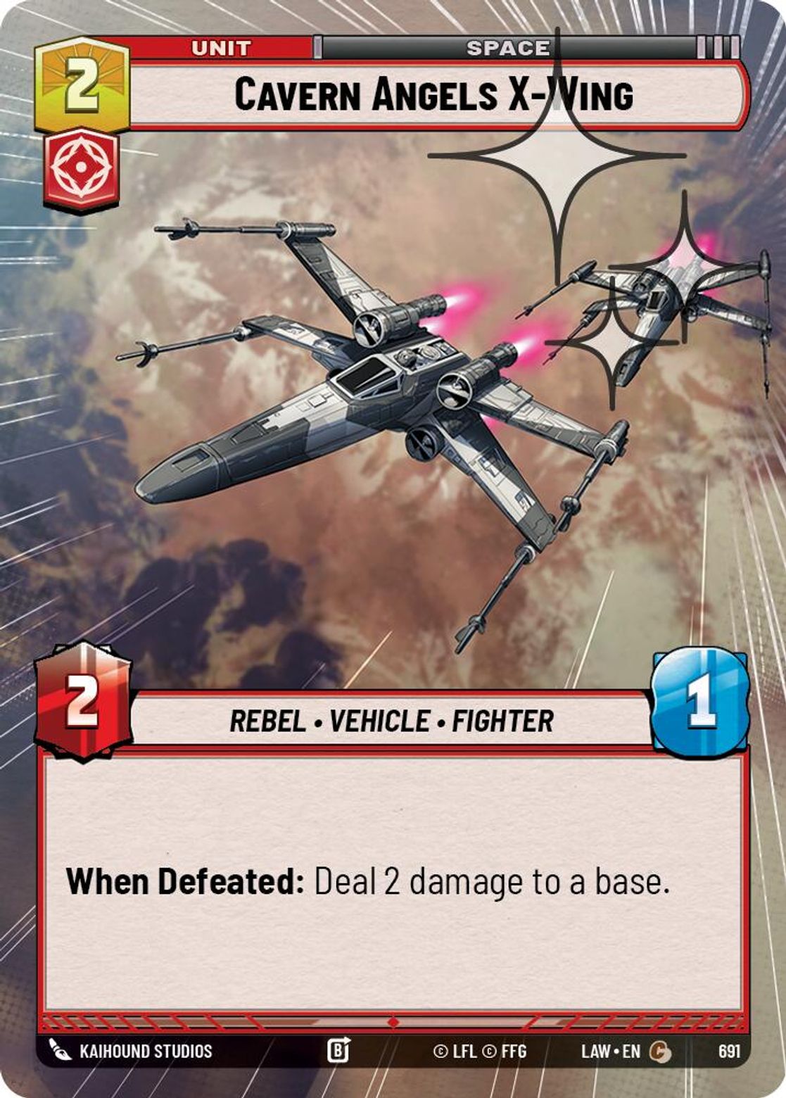 Cavern Angels X-Wing #691/264 from A Lawless Time