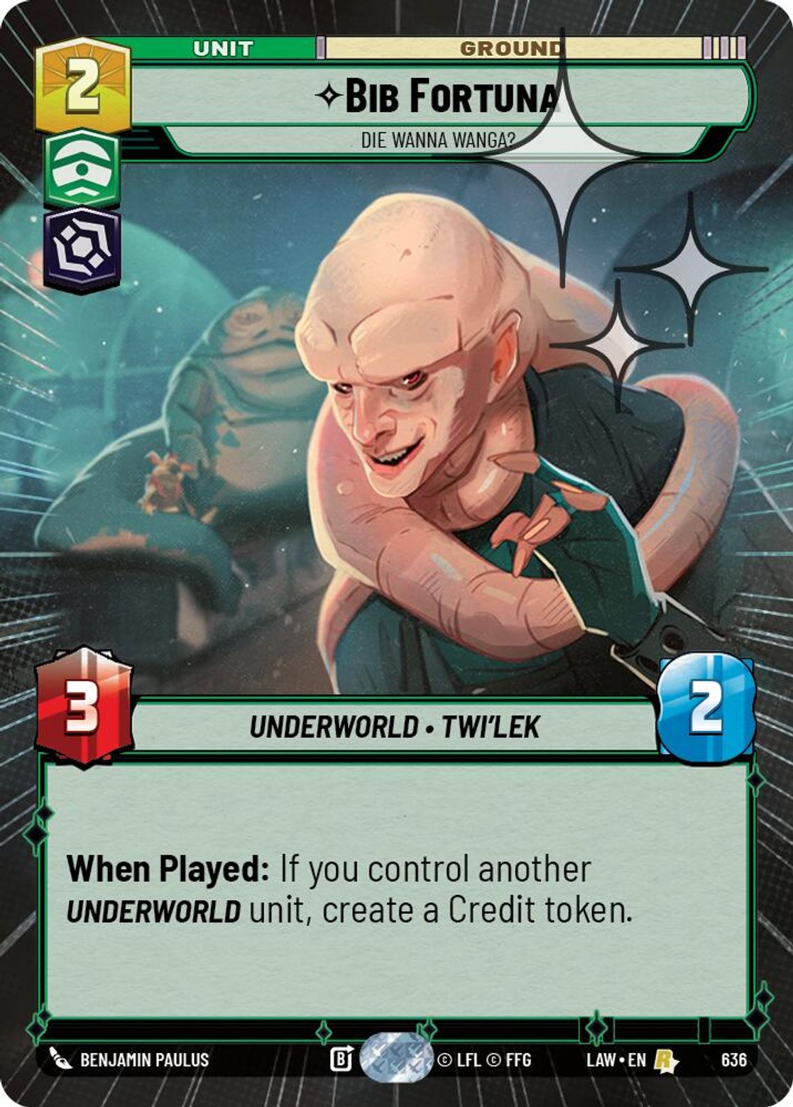 Bib Fortuna — Die Wanna Wanga? #636/264 from A Lawless Time