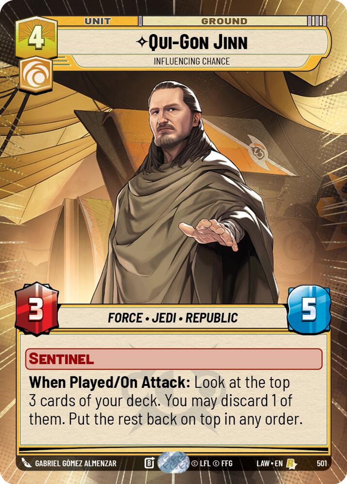 Qui-Gon Jinn — Influencing Chance #501/264 from A Lawless Time