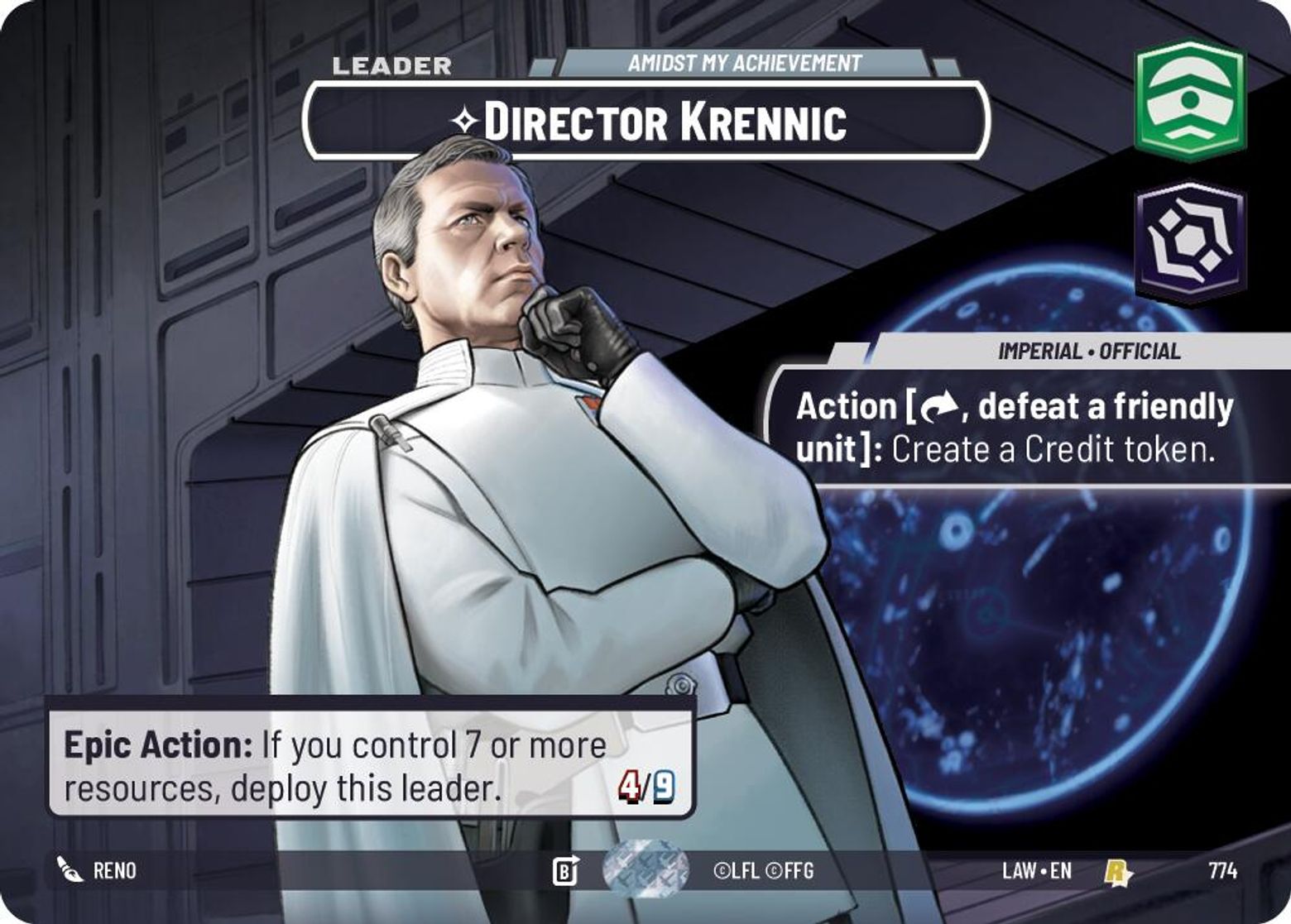 Director Krennic — Amidst My Achievement #774/264 from A Lawless Time