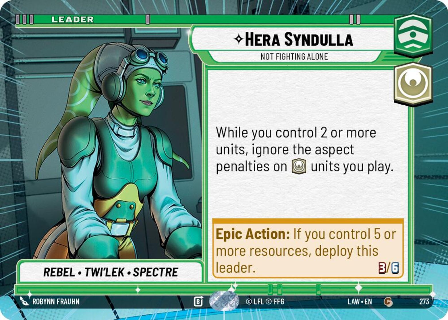 Hera Syndulla — Not Fighting Alone #273/264 from A Lawless Time