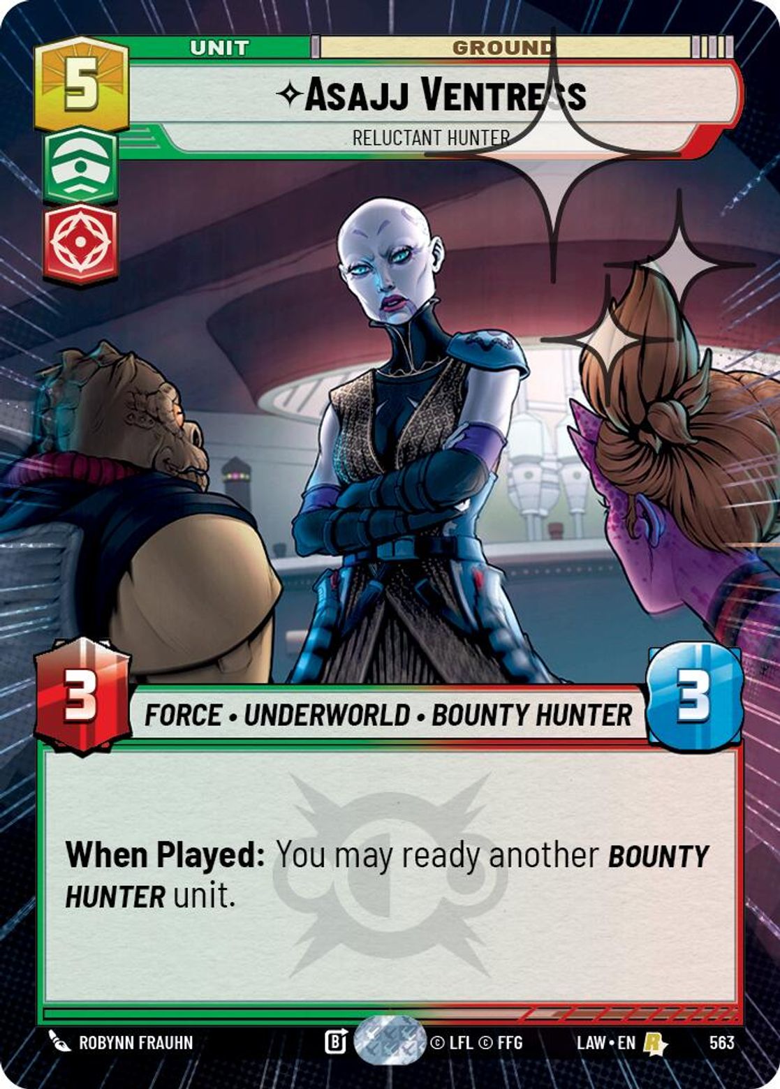 Asajj Ventress — Reluctant Hunter #563/264 from A Lawless Time