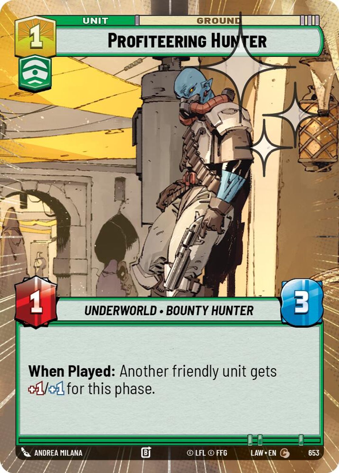 Profiteering Hunter #653/264 from A Lawless Time