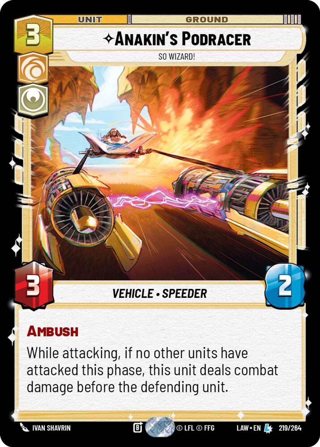 Anakin's Podracer — So Wizard! #219/264 from A Lawless Time