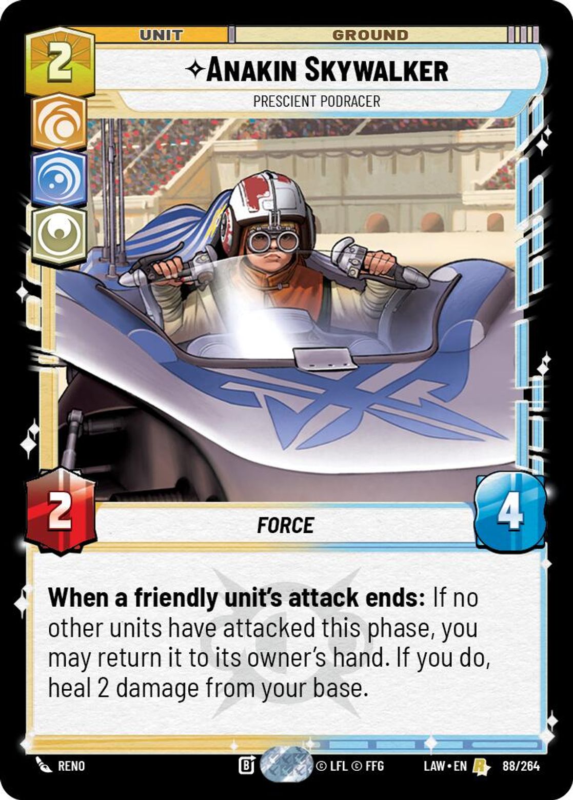 Anakin Skywalker — Prescient Podracer #088/264 from A Lawless Time