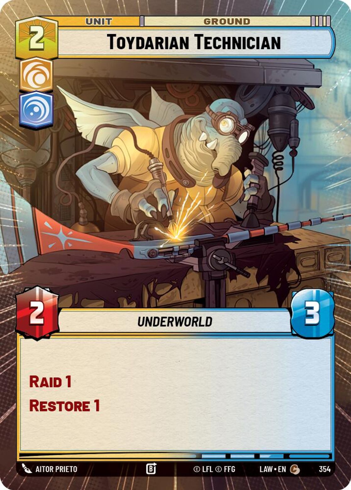 Toydarian Technician #354/264 from A Lawless Time