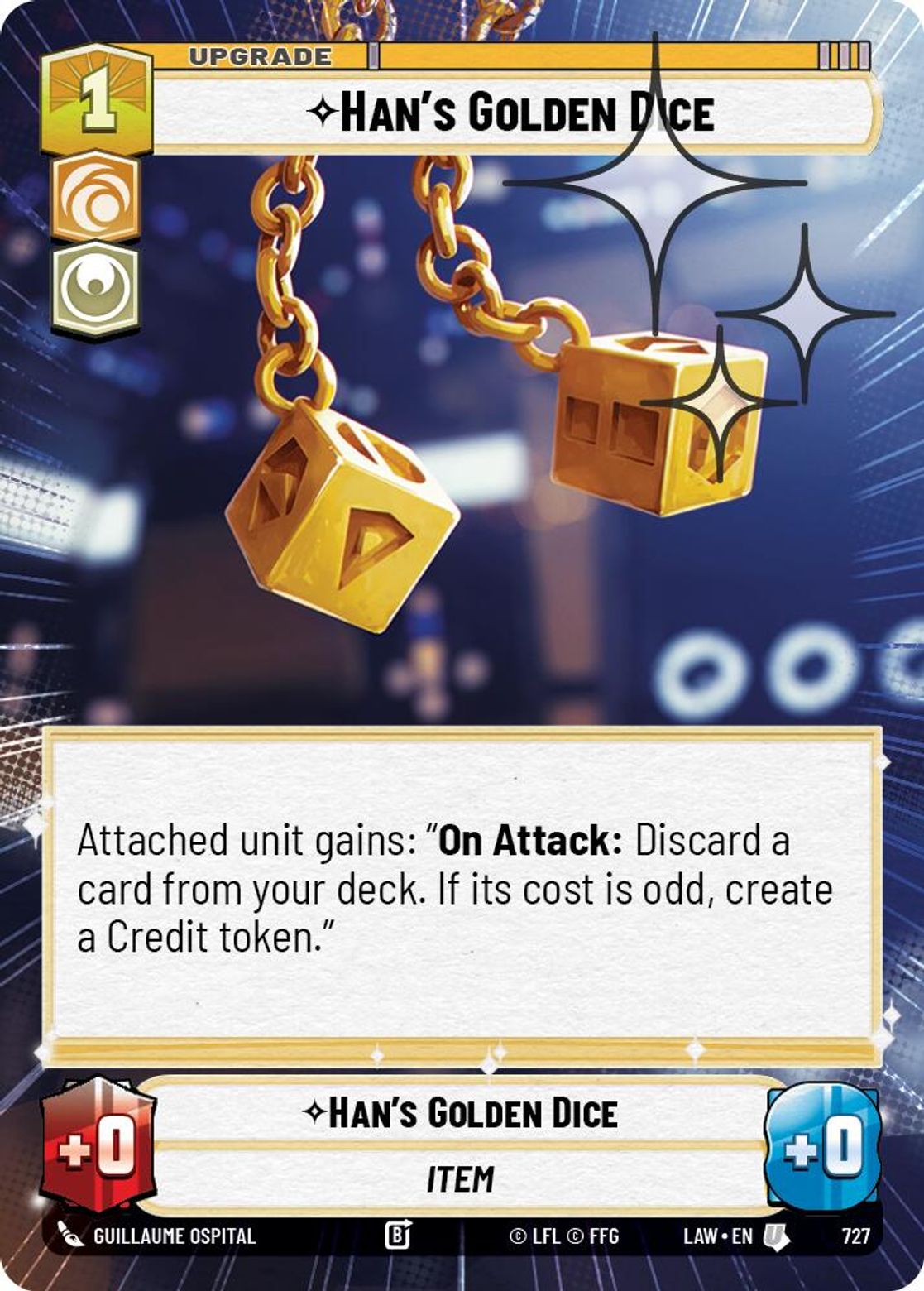 Han's Golden Dice #727/264 from A Lawless Time
