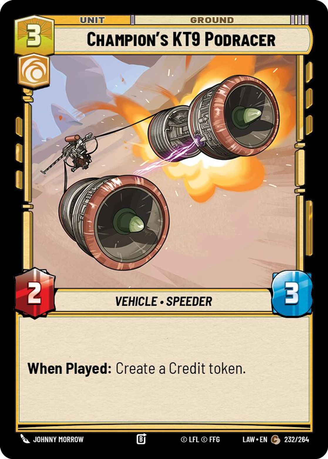 Champion's KT9 Podracer #232/264 from A Lawless Time