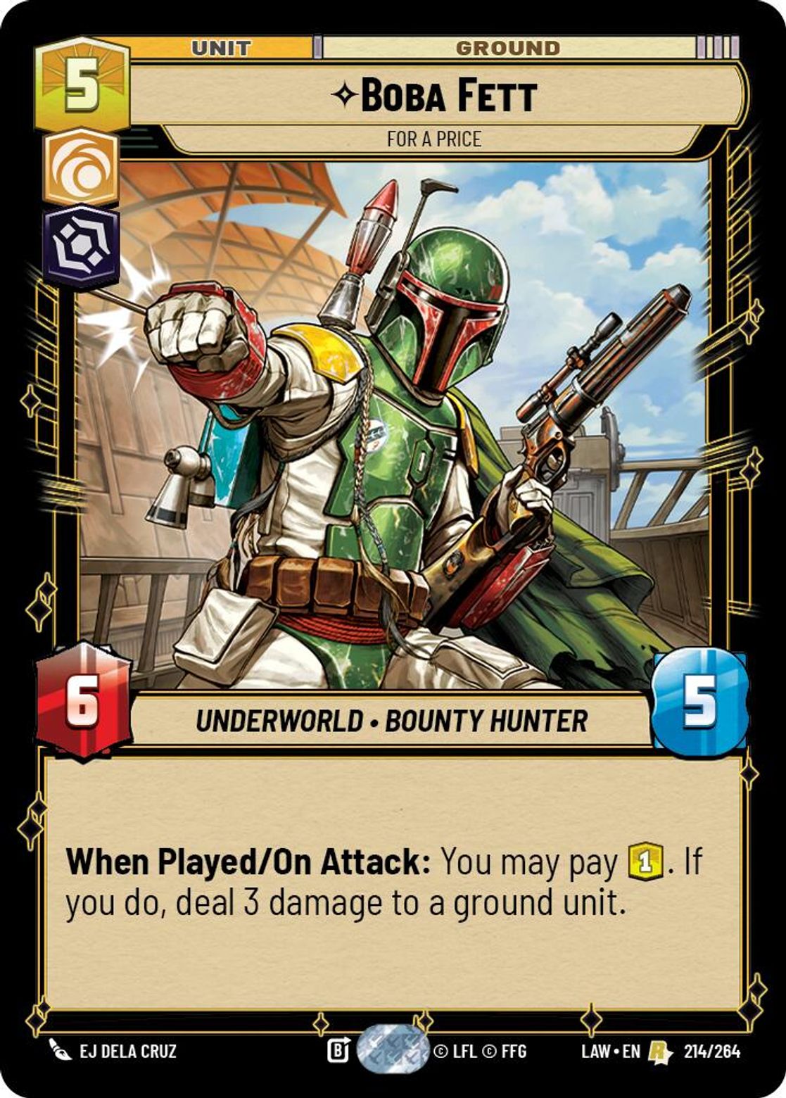 Boba Fett — For a Price #214/264 from A Lawless Time