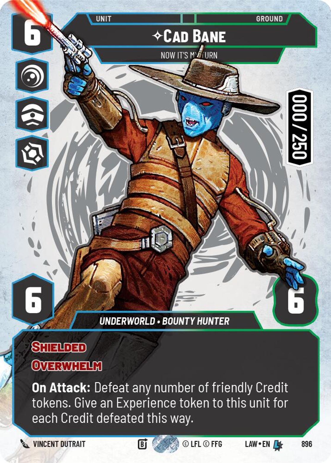 Cad Bane — Now it's My Turn #896/264 from A Lawless Time