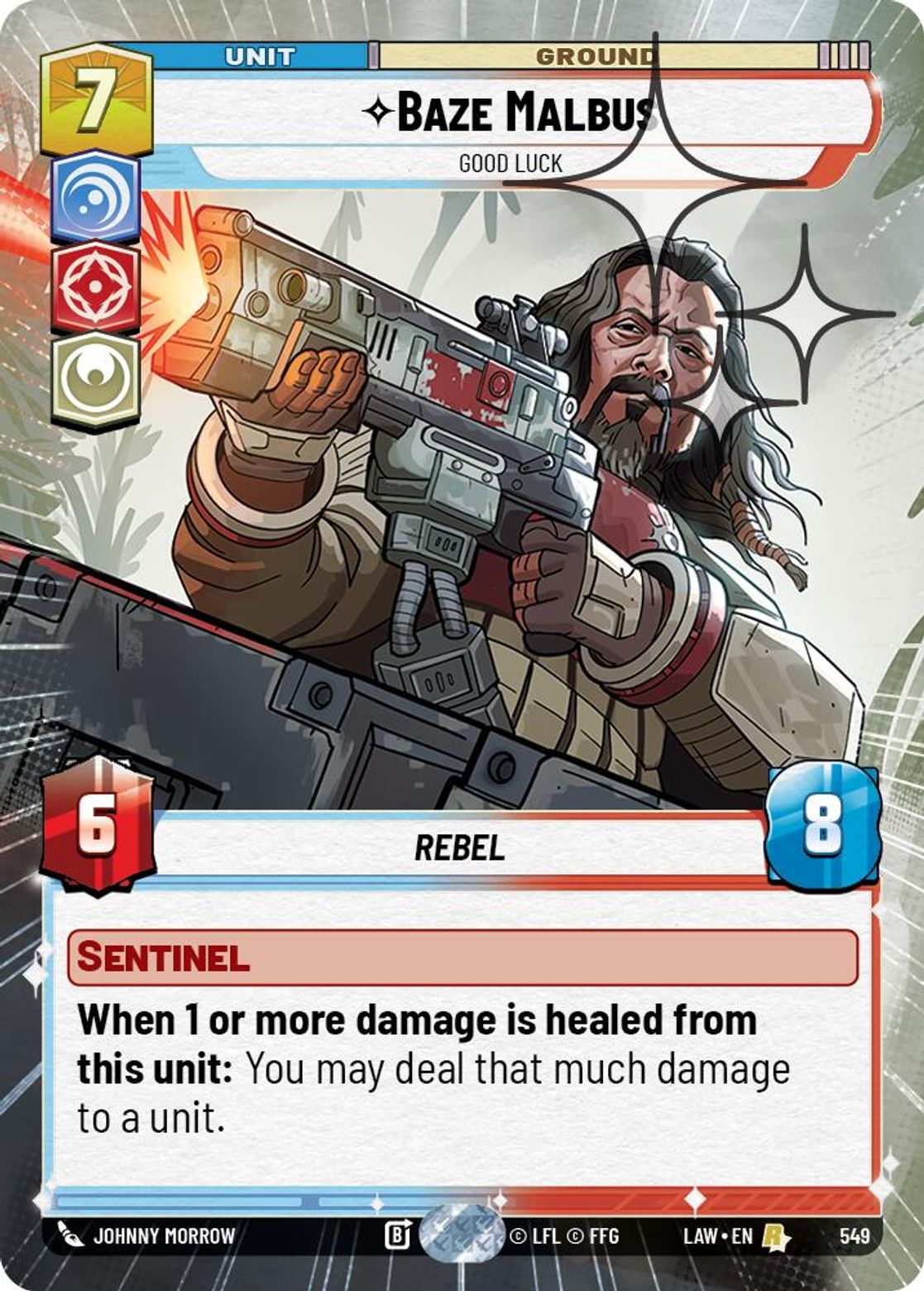 Baze Malbus — Good Luck #549/264 from A Lawless Time