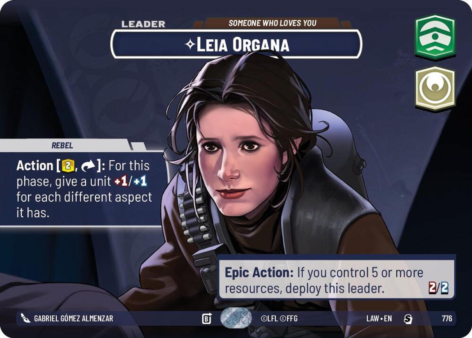Leia Organa — Someone Who Loves You #776/264 from A Lawless Time