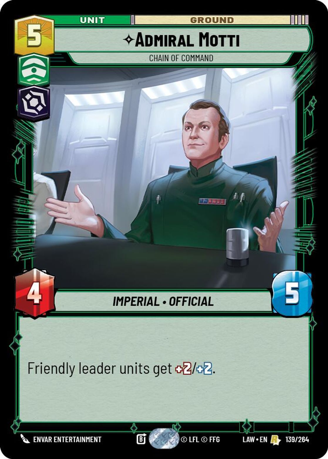 Admiral Motti — Chain of Command #139/264 from A Lawless Time