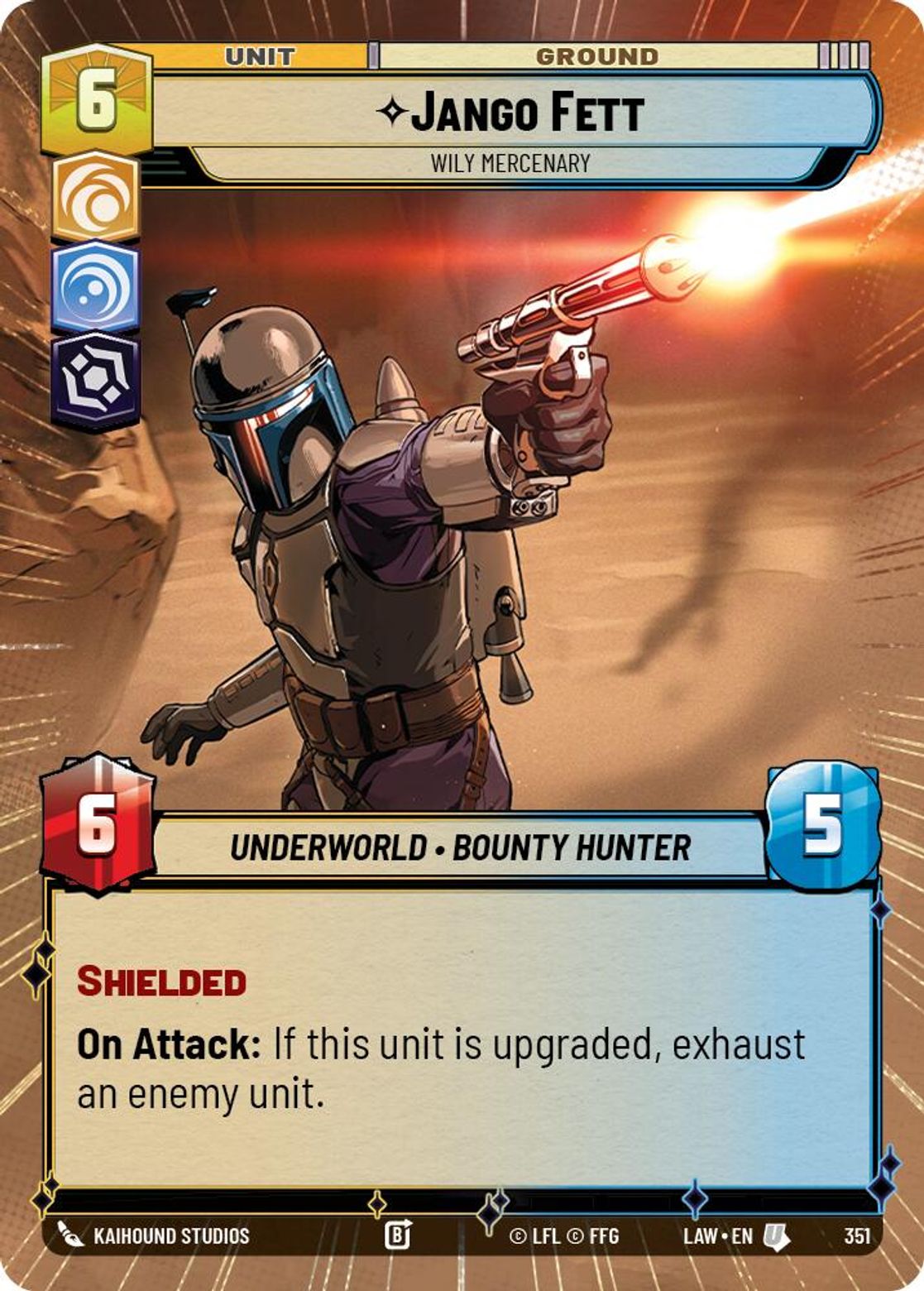 Jango Fett — Wily Mercenary #351/264 from A Lawless Time
