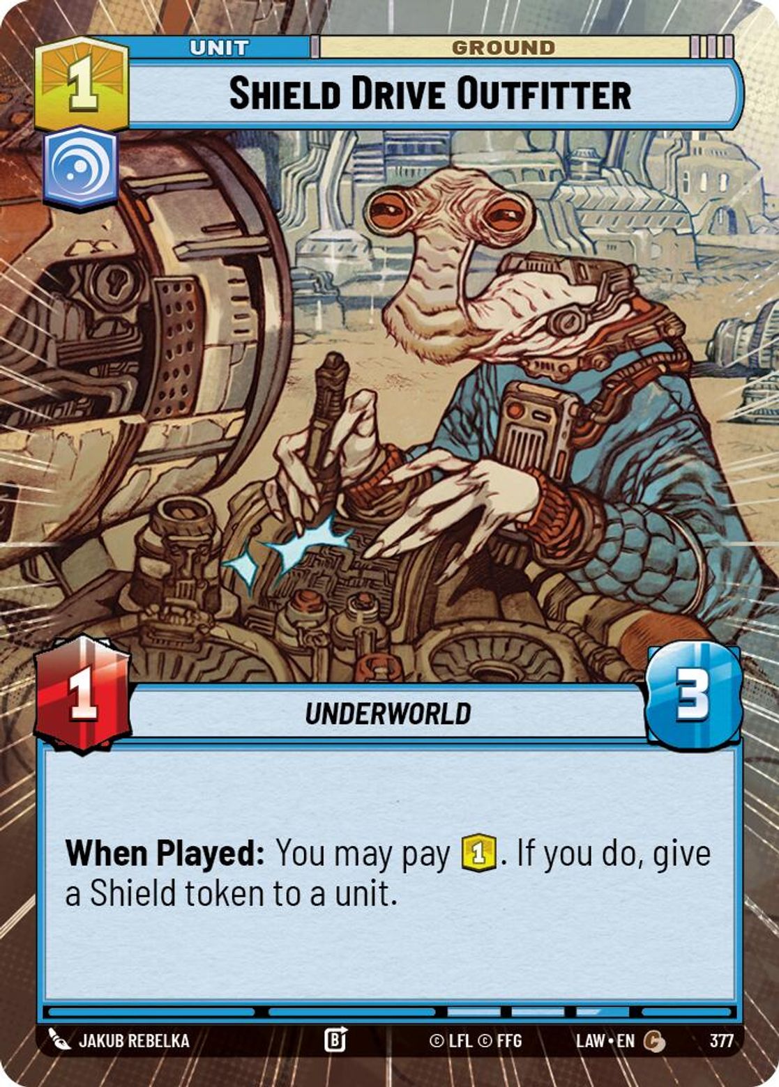Shield Drive Outfitter #377/264 from A Lawless Time