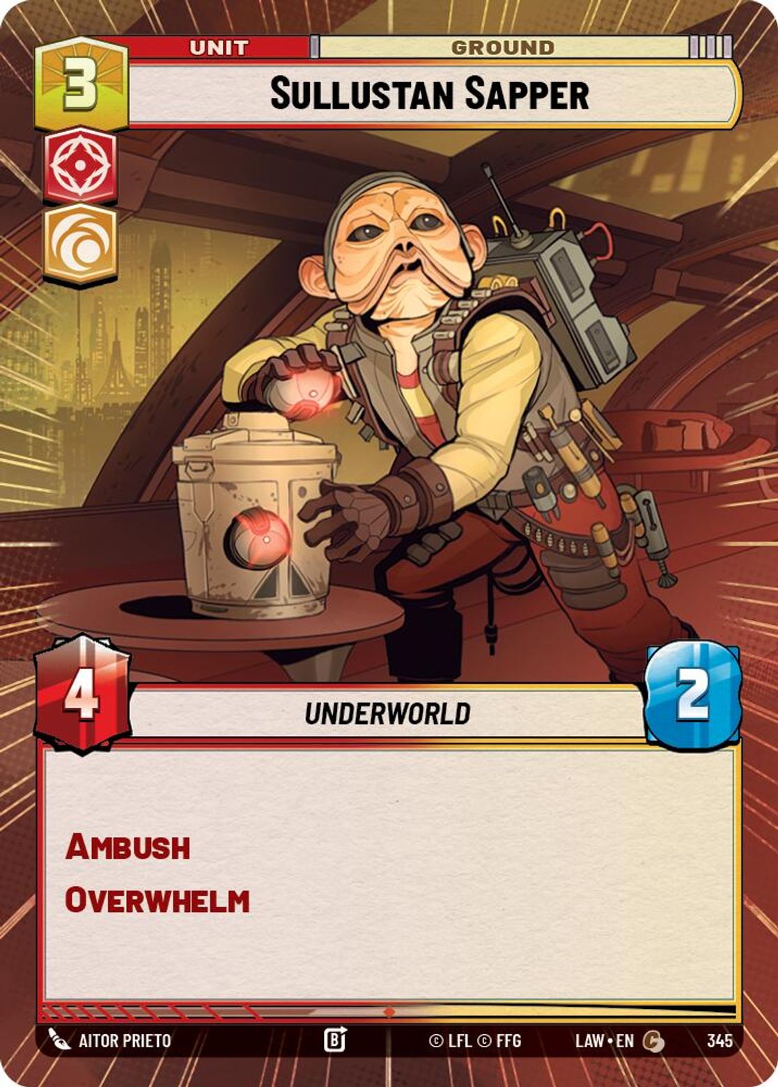 Sullustan Sapper #345/264 from A Lawless Time