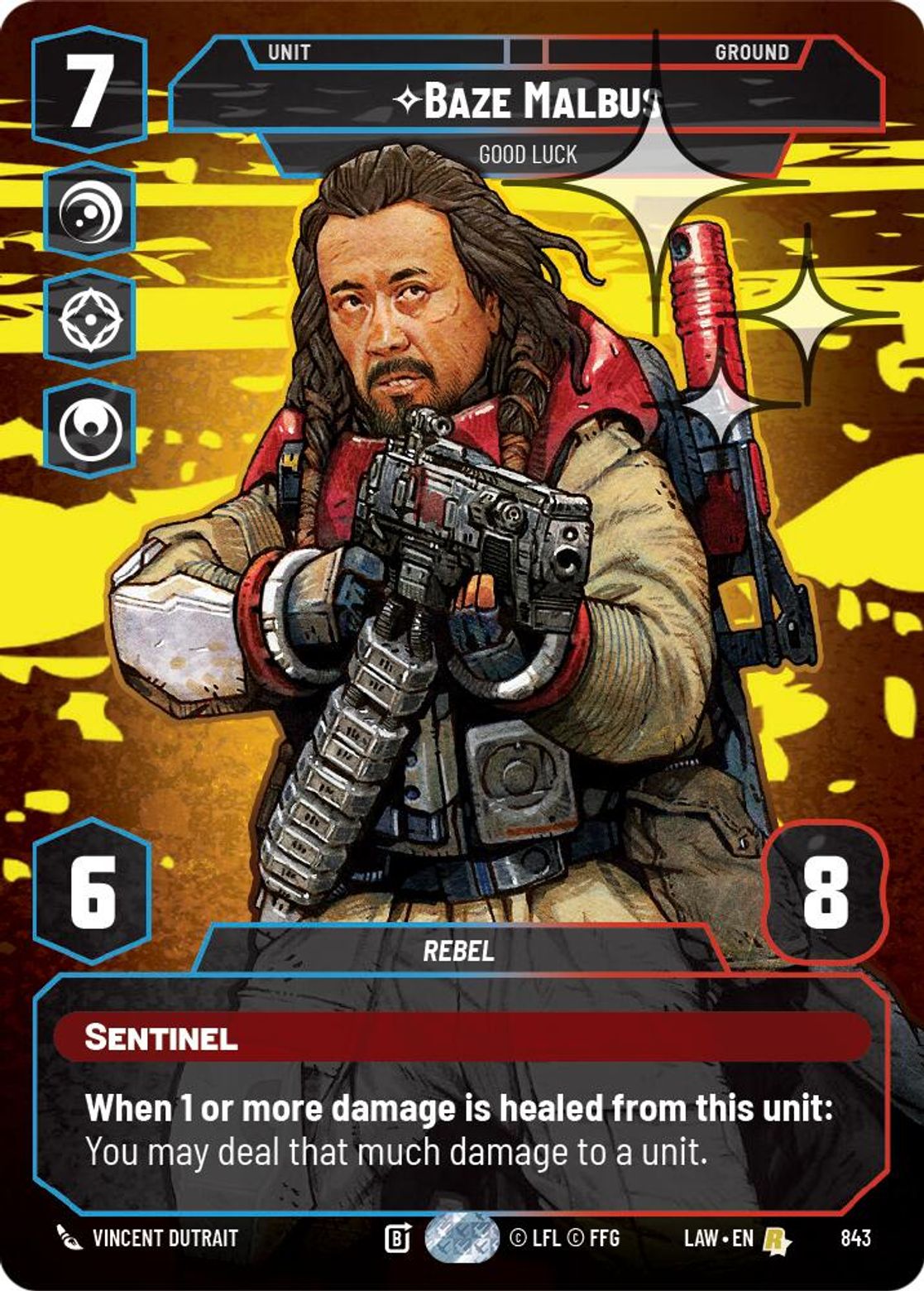 Baze Malbus — Good Luck #843/264 from A Lawless Time