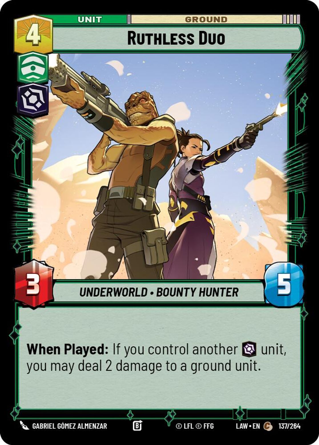 Ruthless Duo #137/264 from A Lawless Time