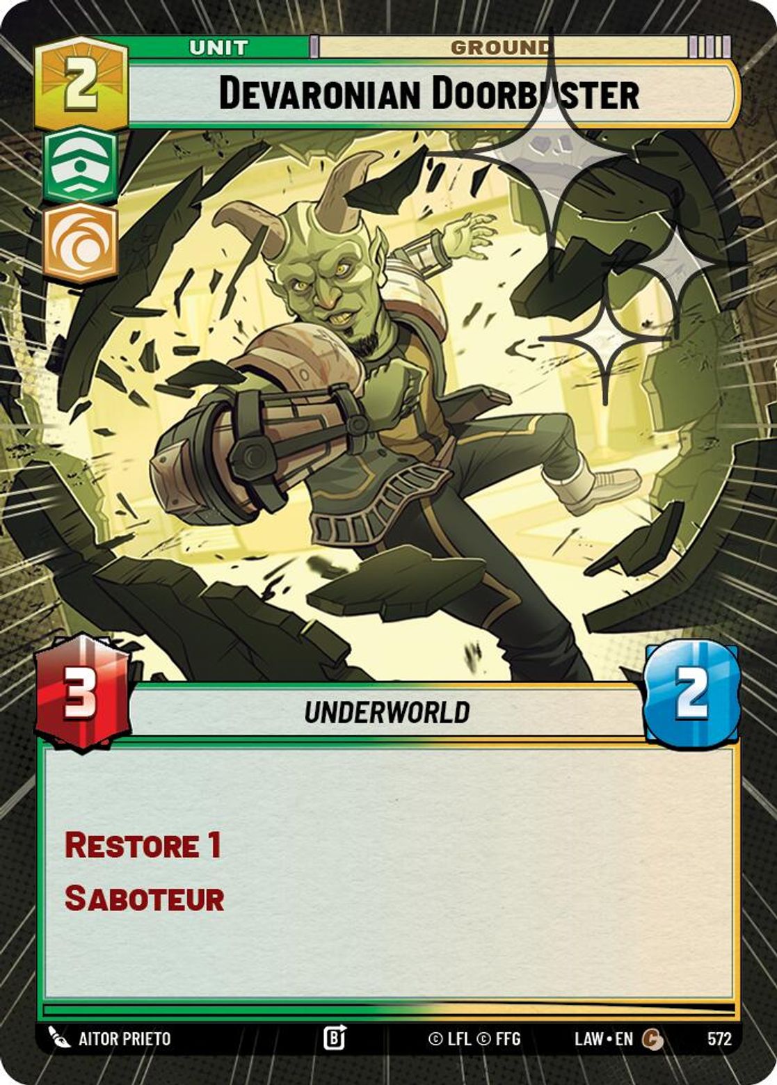 Devaronian Doorbuster #572/264 from A Lawless Time