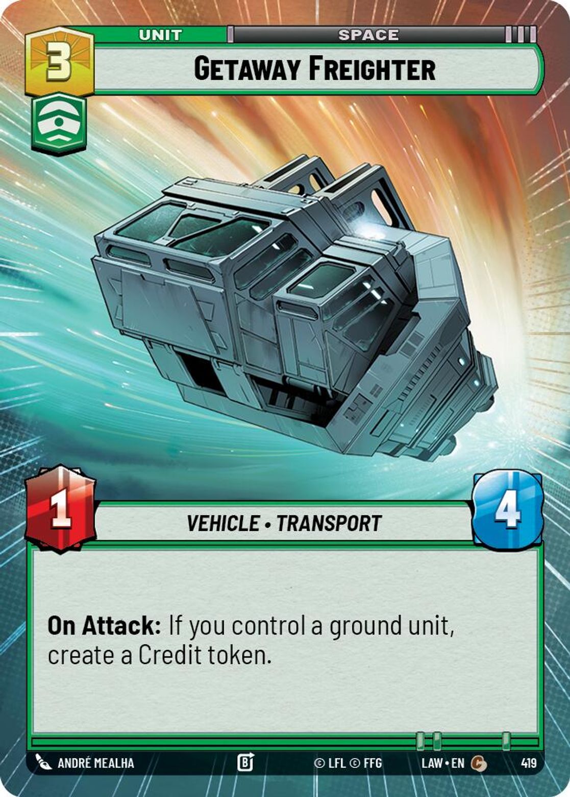 Getaway Freighter #419/264 from A Lawless Time