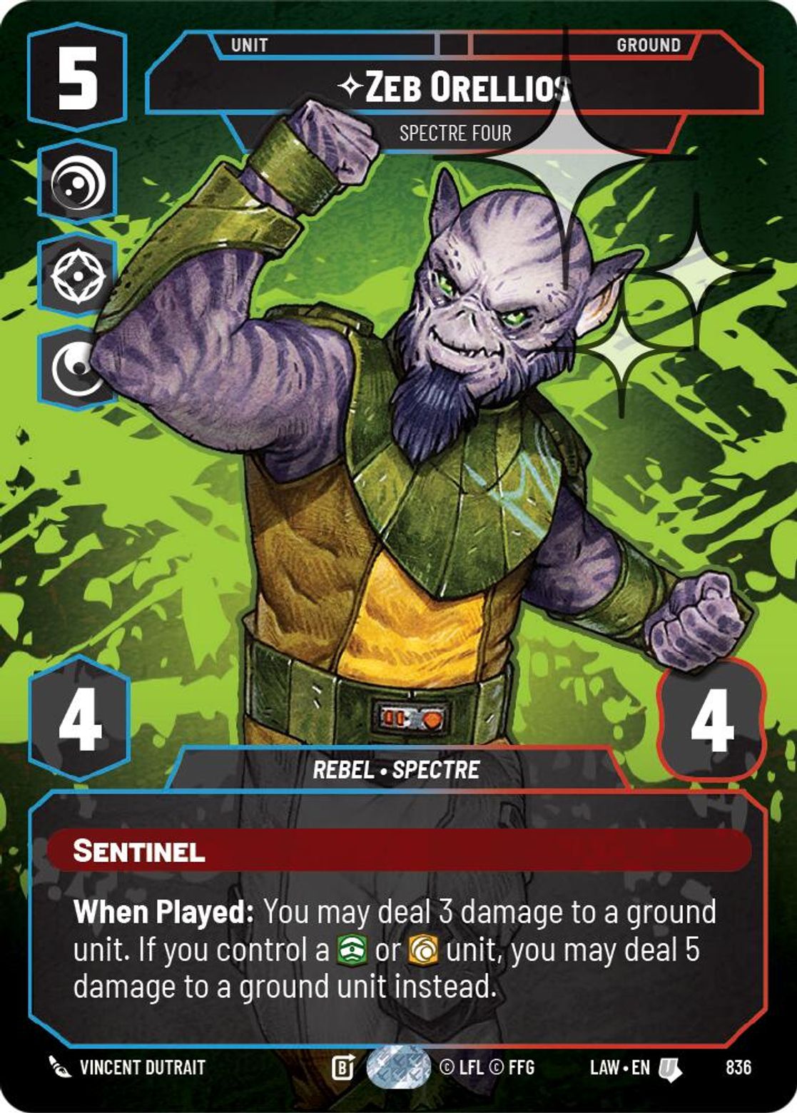 Zeb Orellios — Spectre Four #836/264 from A Lawless Time