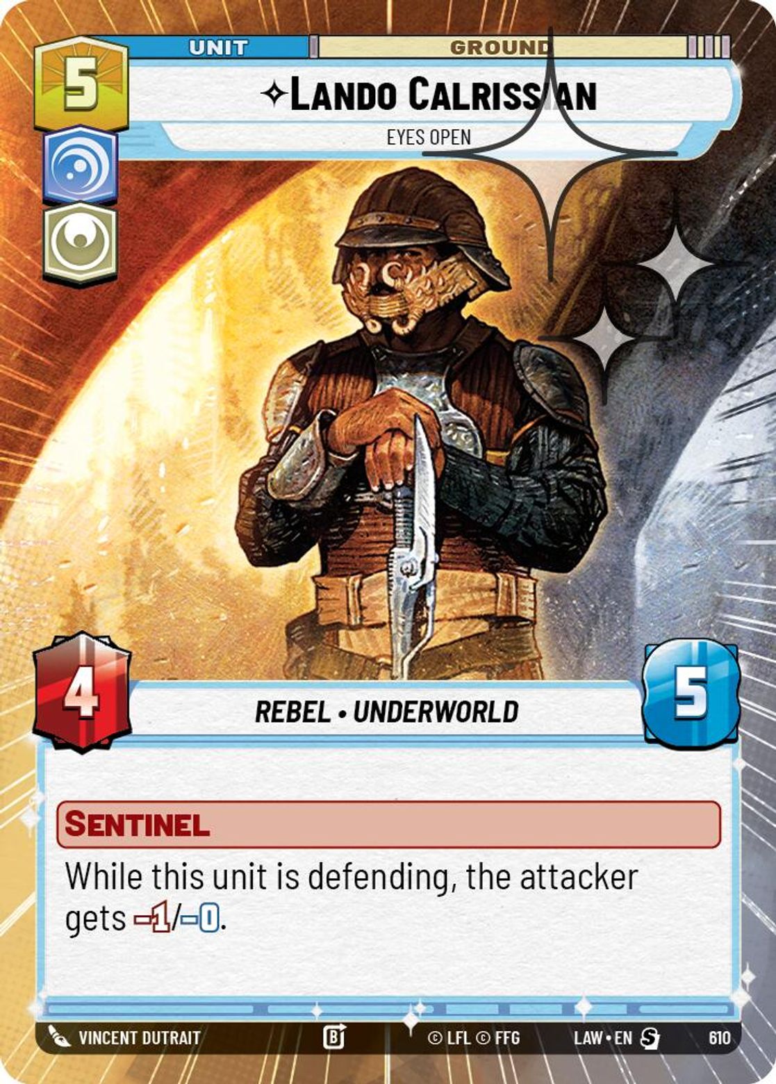 Lando Calrissian — Eyes Open #610/264 from A Lawless Time