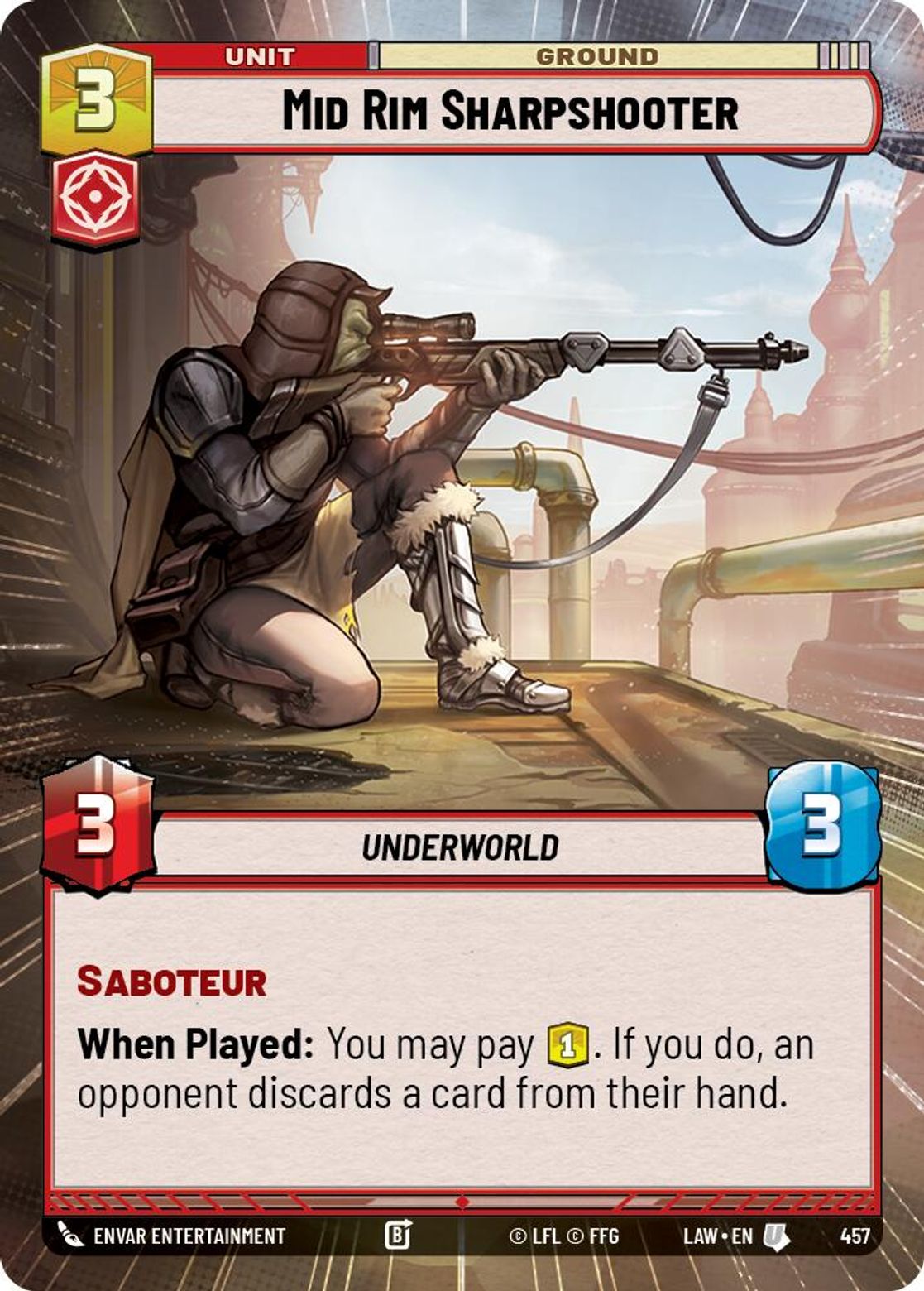Mid Rim Sharpshooter #457/264 from A Lawless Time