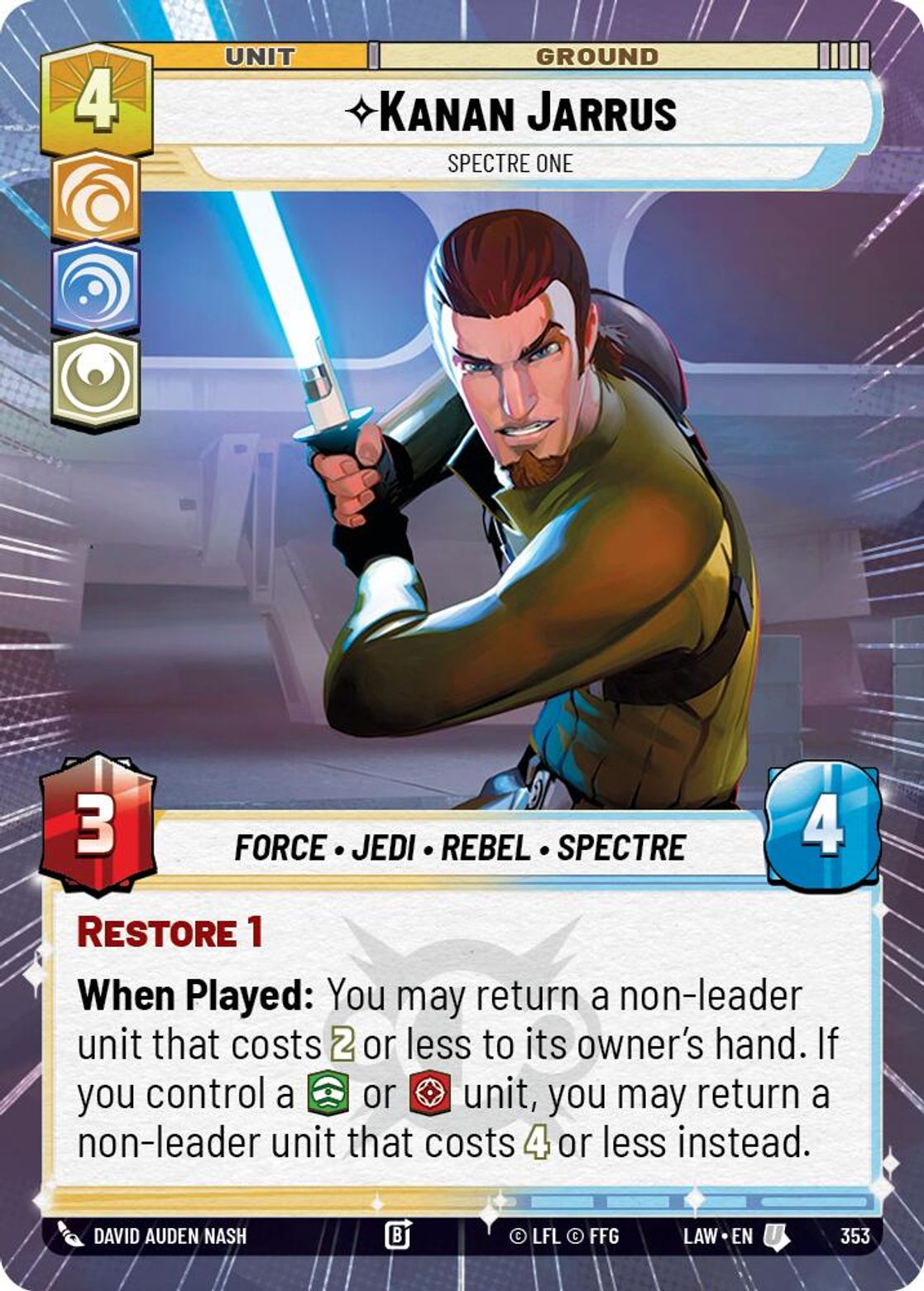 Kanan Jarrus — Spectre One #353/264 from A Lawless Time