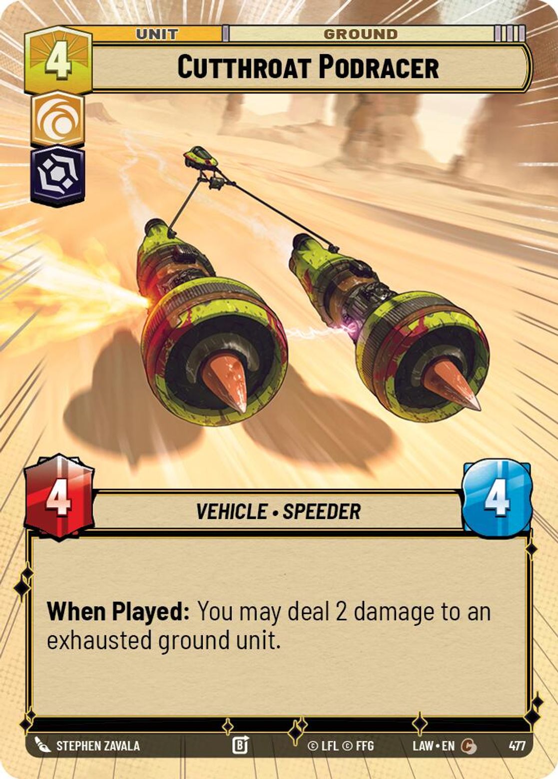 Cutthroat Podracer #477/264 from A Lawless Time