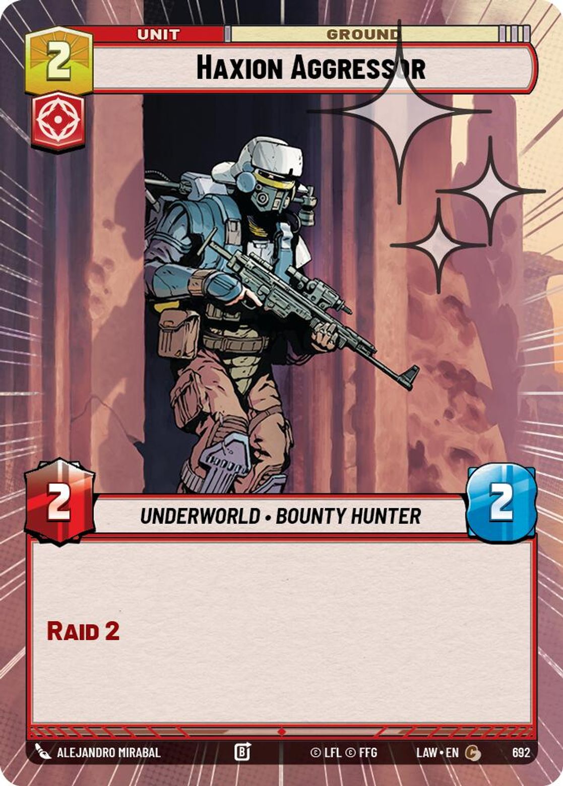 Haxion Aggressor #692/264 from A Lawless Time