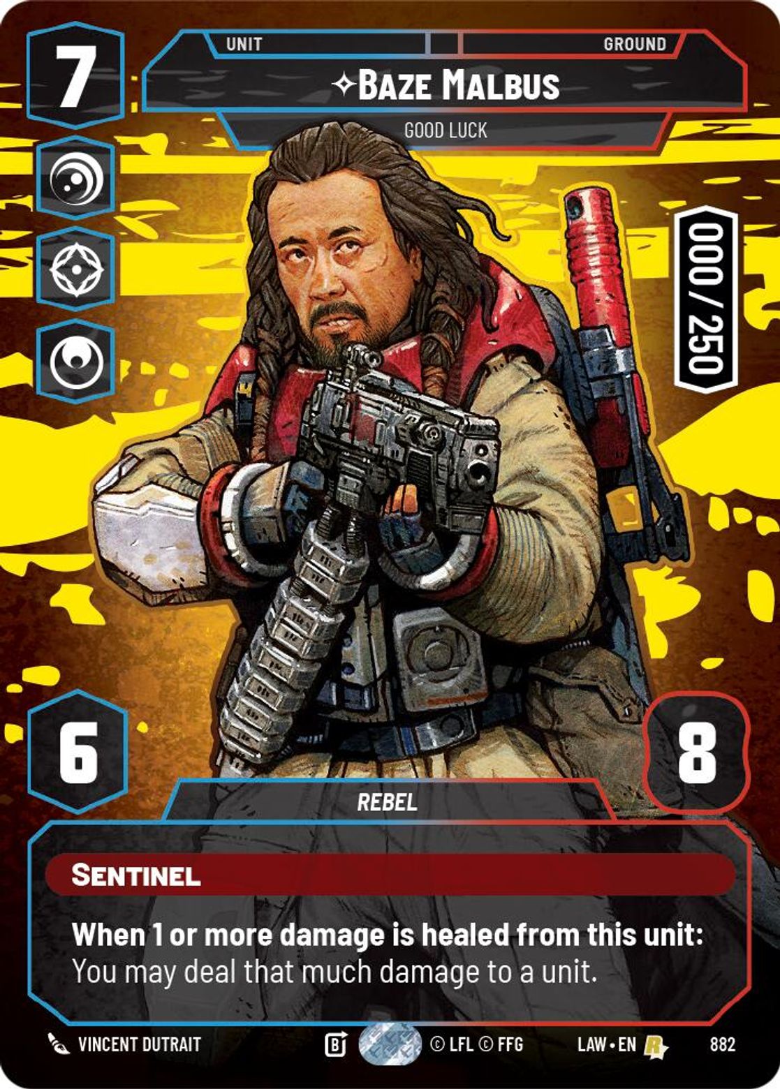 Baze Malbus — Good Luck #882/264 from A Lawless Time
