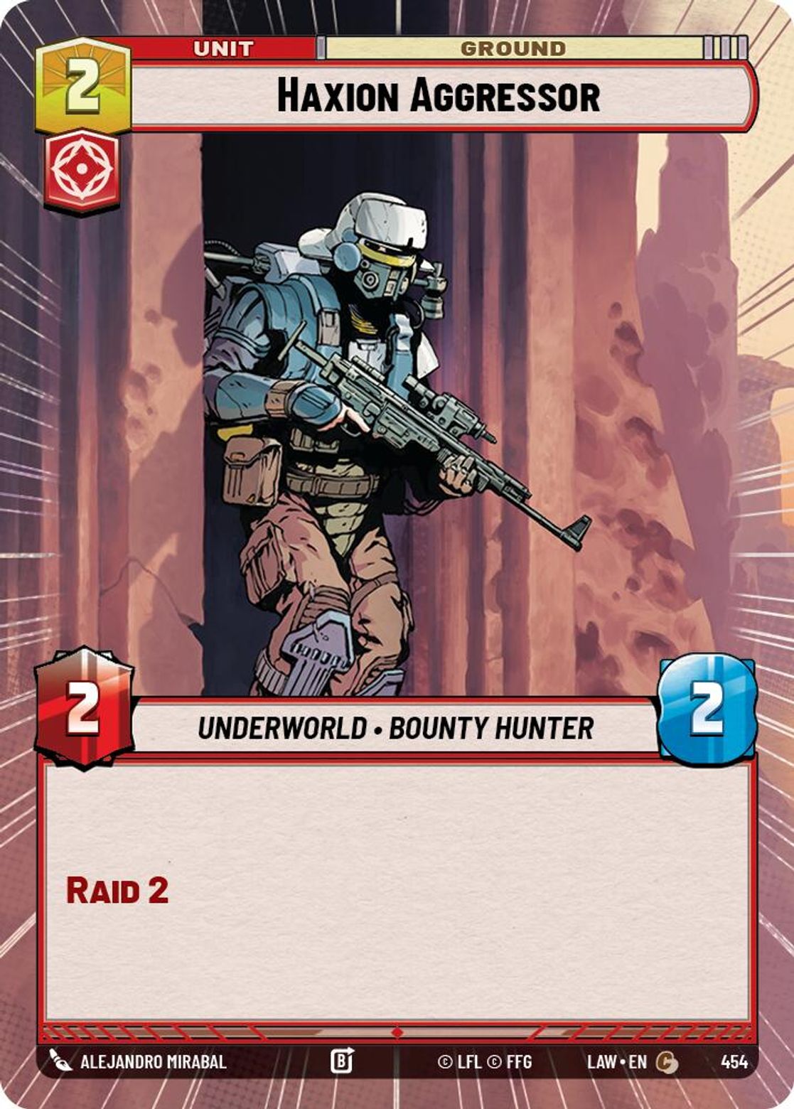 Haxion Aggressor #454/264 from A Lawless Time