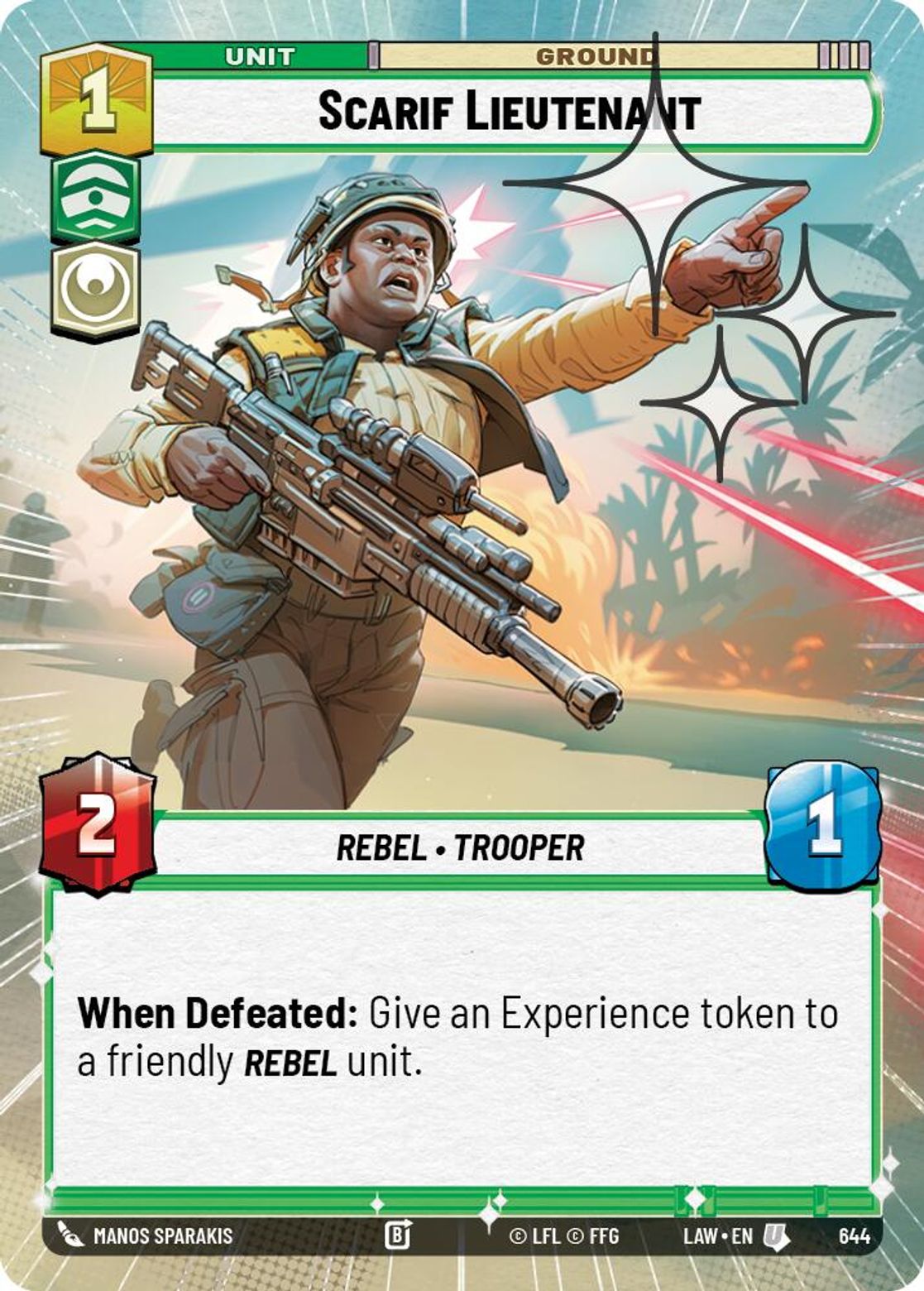 Scarif Lieutenant #644/264 from A Lawless Time