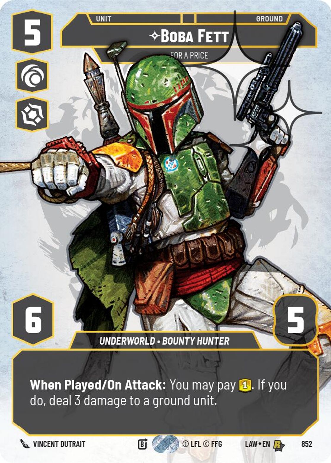 Boba Fett — For a Price #852/264 from A Lawless Time