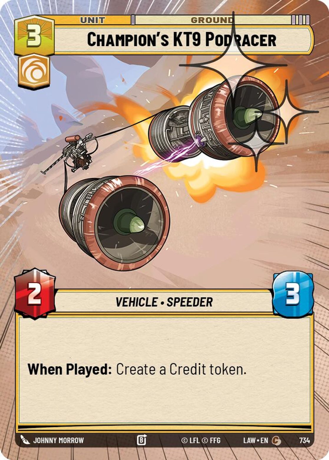 Champion's KT9 Podracer #734/264 from A Lawless Time