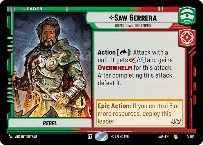 Saw Gerrera — Bring Down the Empire #001/264 from A Lawless Time