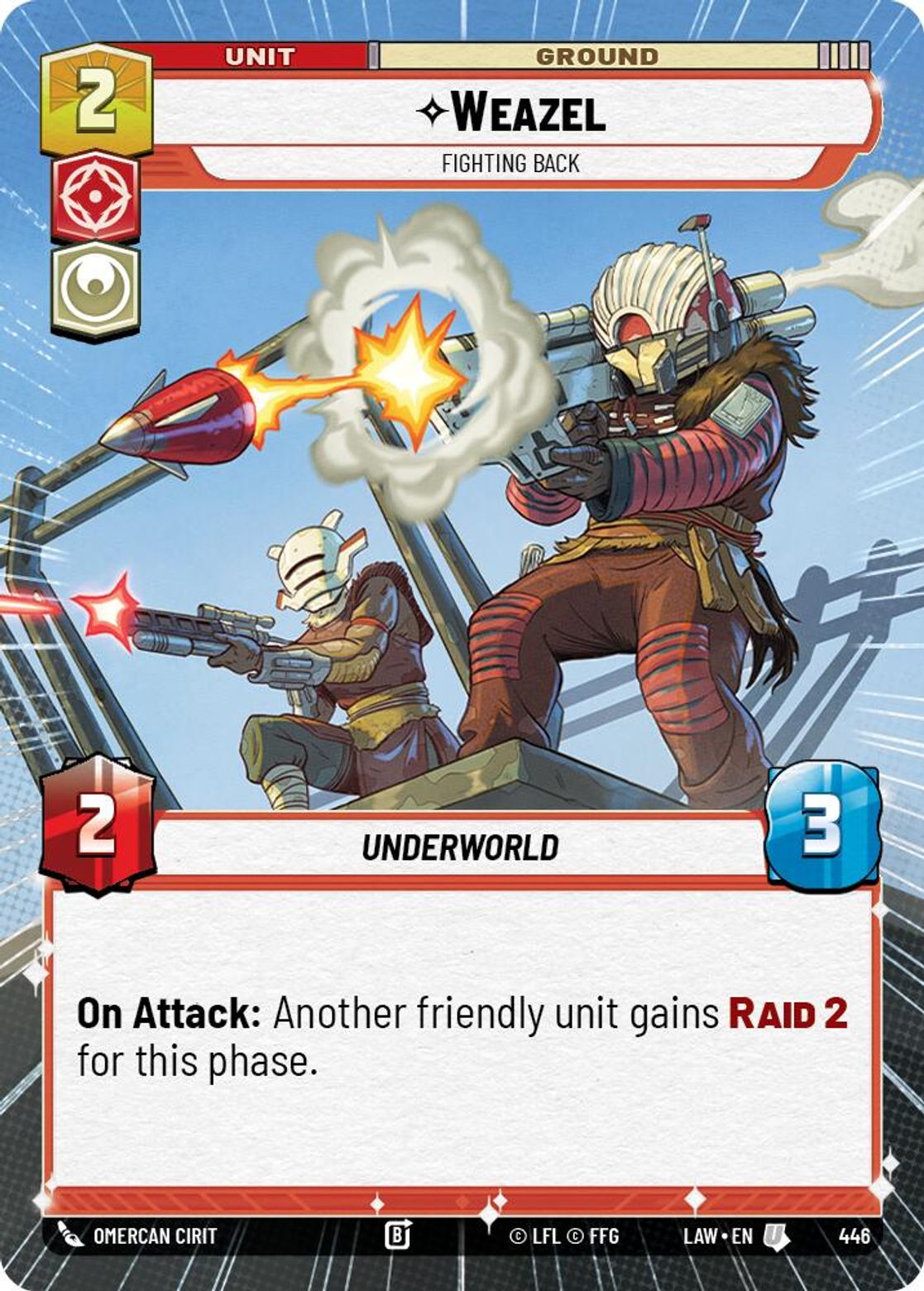 Weazel — Fighting Back #446/264 from A Lawless Time