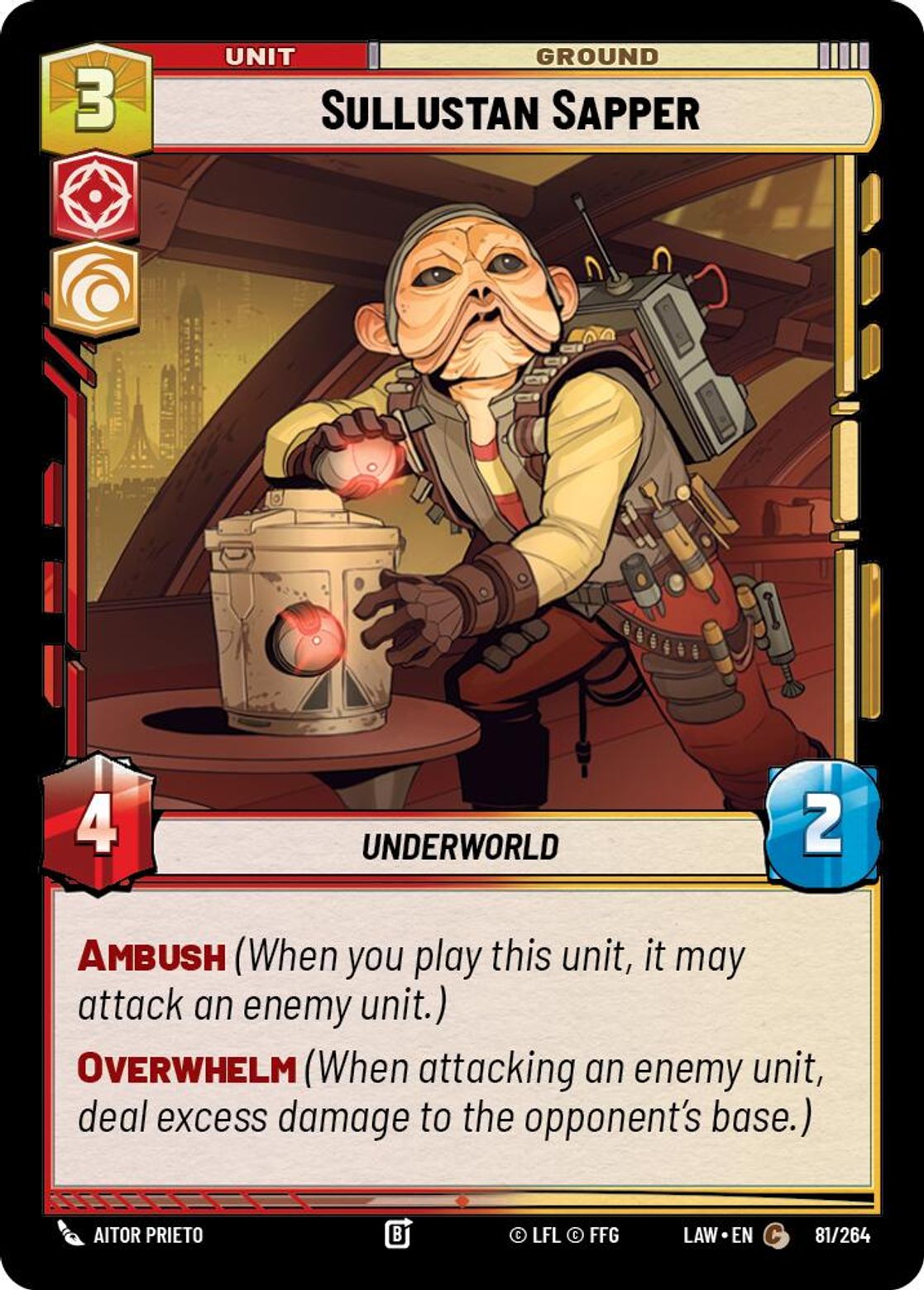 Sullustan Sapper #081/264 from A Lawless Time