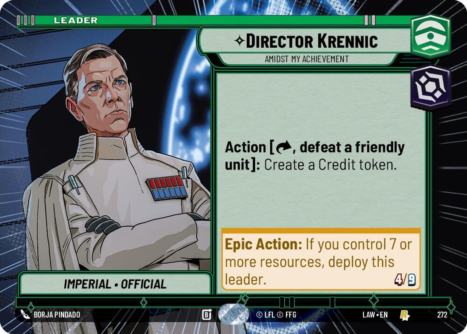 Director Krennic — Amidst My Achievement #272/264 from A Lawless Time