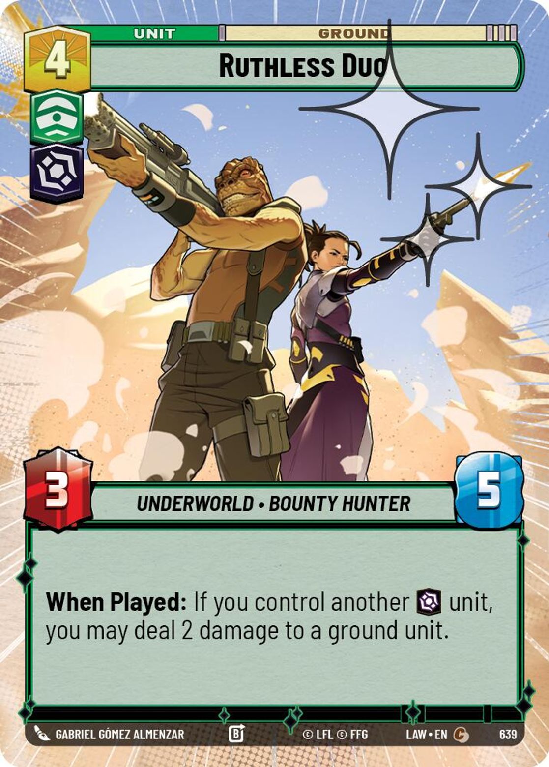 Ruthless Duo #639/264 from A Lawless Time