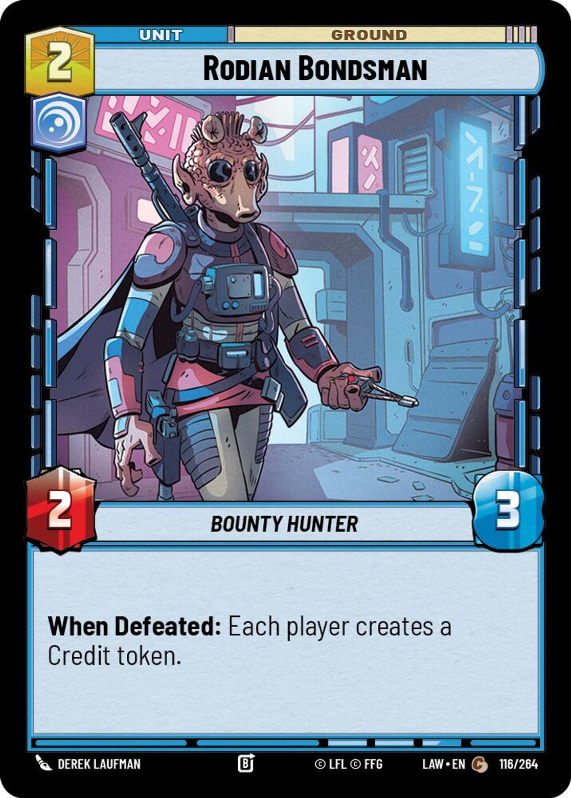 Rodian Bondsman #116/264 from A Lawless Time