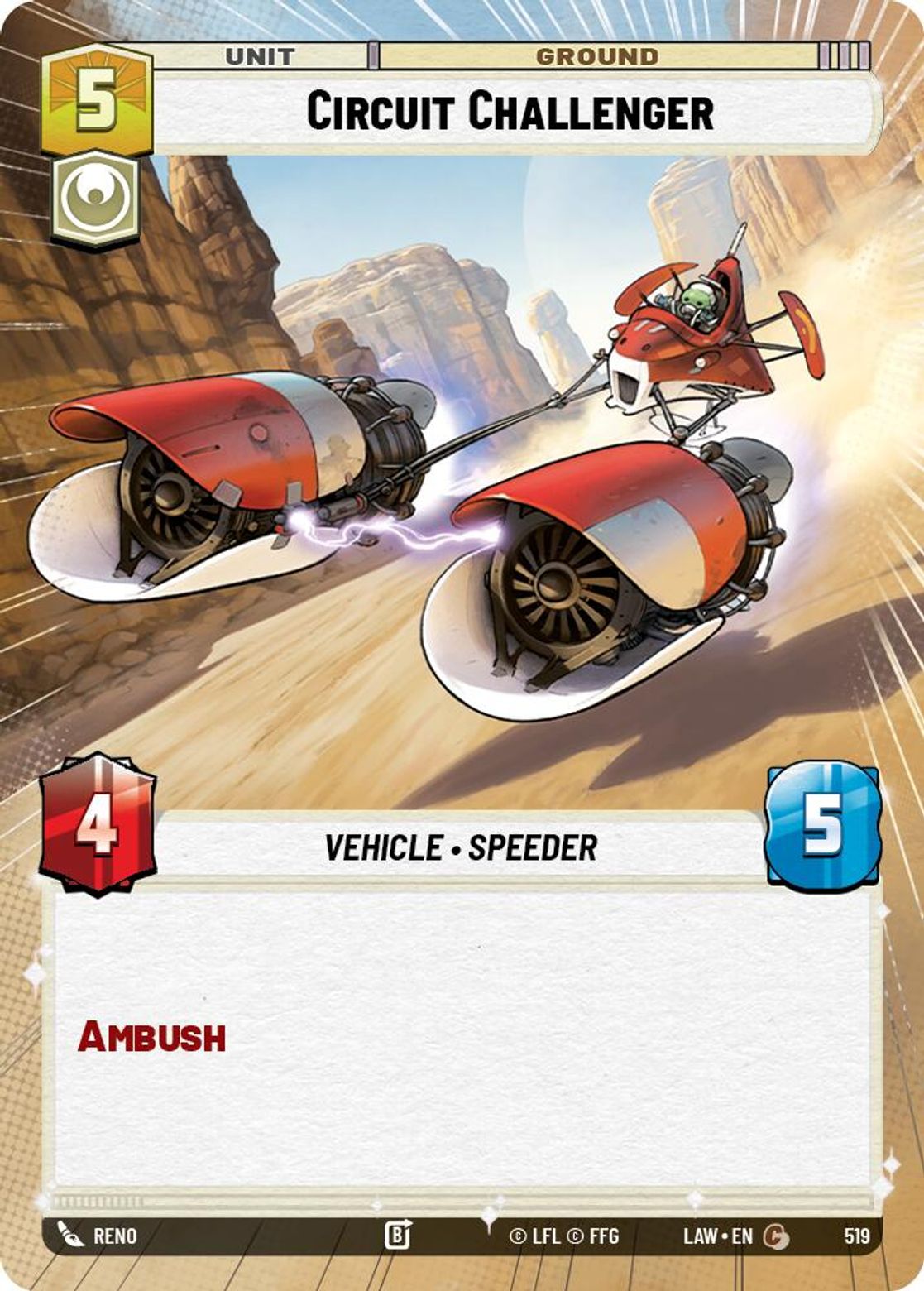 Circuit Challenger #519/264 from A Lawless Time
