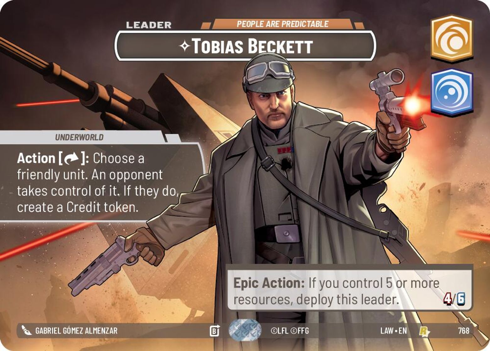 Tobias Beckett — People are Predictable #768/264 from A Lawless Time