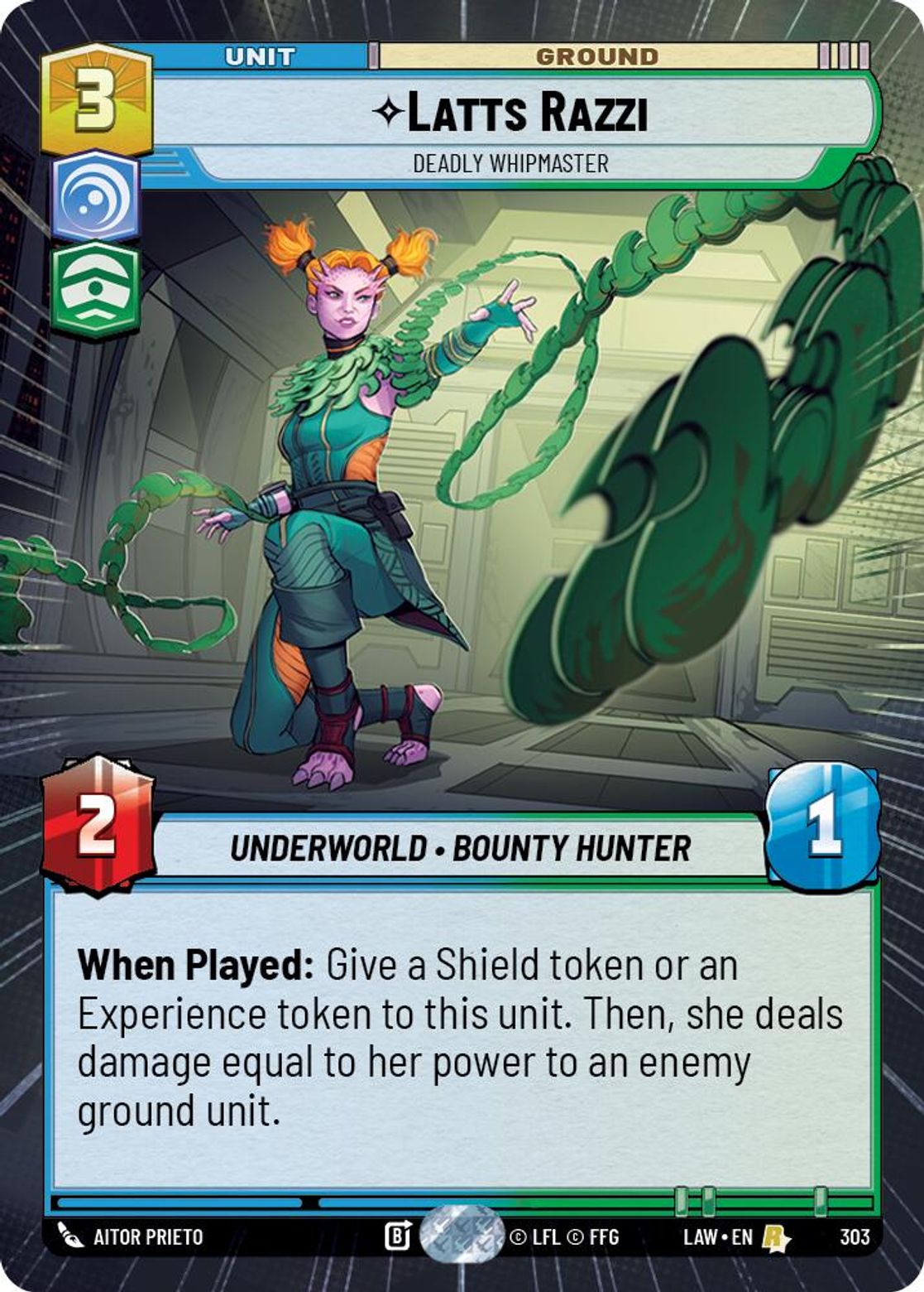 Latts Razzi — Deadly Whipmaster #303/264 from A Lawless Time