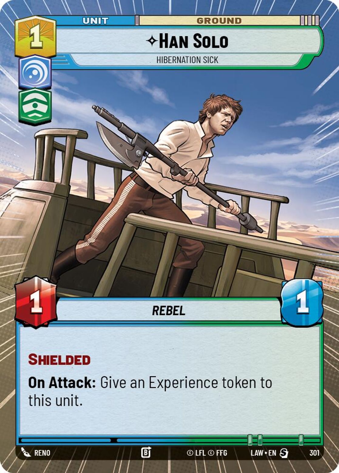 Han Solo — Hibernation Sick #301/264 from A Lawless Time