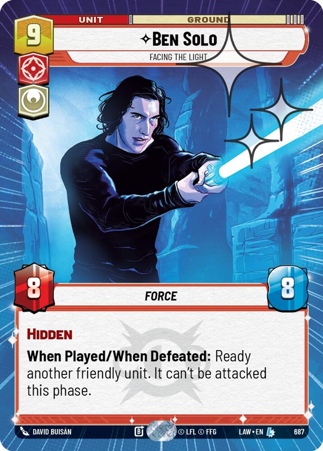 Ben Solo — Facing the Light #687/264 from A Lawless Time