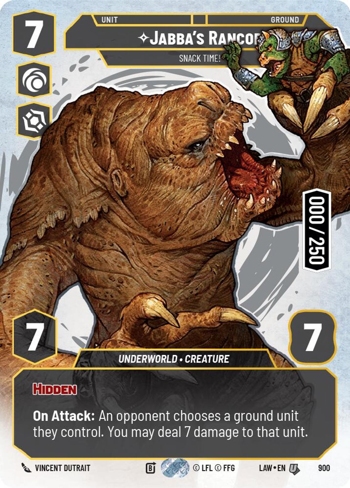 Jabba's Rancor — Snack Time! #900/264 from A Lawless Time