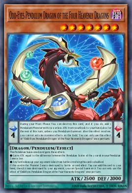 Odd-Eyes Pendulum Dragon of the Four Heavenly Dragons #MAMO-EN013 from Magnificent Monsters (Yu-Gi-Oh!)